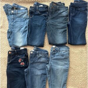 Set of 7 jean jeggings